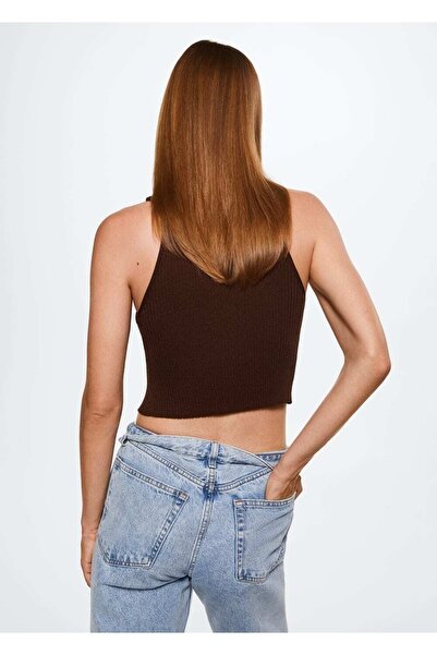 MANGO Woman Rope Detailed Knitted Blouse