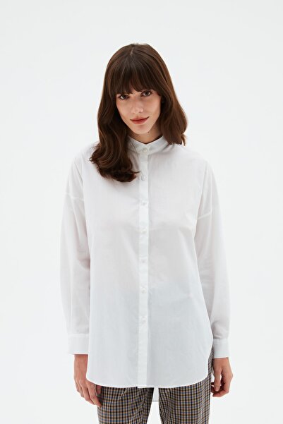 Love My Body Košile s předním stojáčkem s límečkem