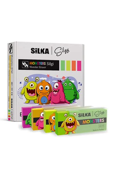 Bigpoint Silka Colored Highlighter Eraser with Hard Cover