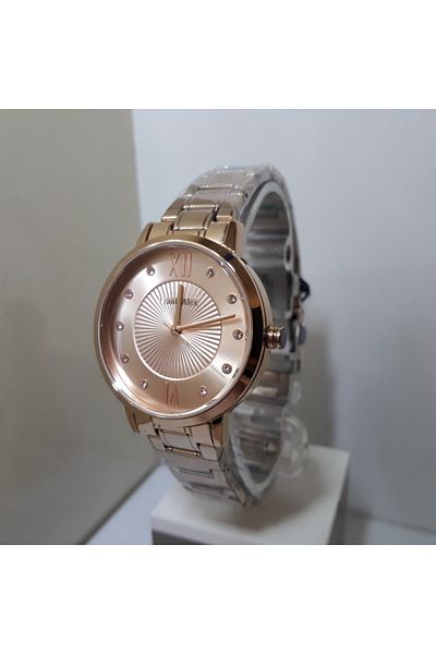 Frank Alex Fa.13934M.01 Copper Color Stainless Steel Band Wrist Watch.