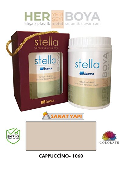 Bianca Stella Su Bazlı Saf Akrilik Boya 1lt 0235 Tatlı Pembe