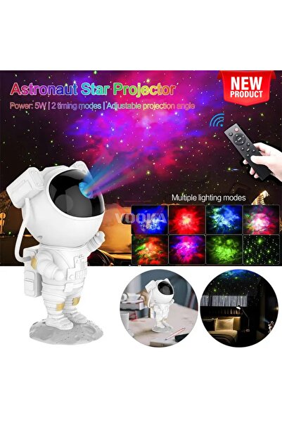 VOOKA Astronot Gece Lambası Sunset Galaxy Yıldız Plazma Gökyüzü Gece Lambası Kumandalı Yeni A+ Kalite