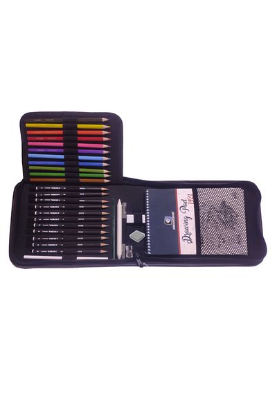 GLANCE Alex Schoeller Drawing Sketchbook Lyra Graduated Pencil Bback 2 Layer Sketch Bag