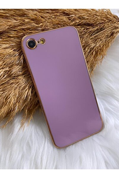 Aksesuarda Moda Iphone Se Uyumlu Gold Detaylı Lazer Kesim Kılıf