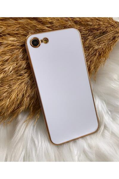 Aksesuarda Moda Iphone Se Uyumlu Gold Detaylı Lazer Kesim Kılıf