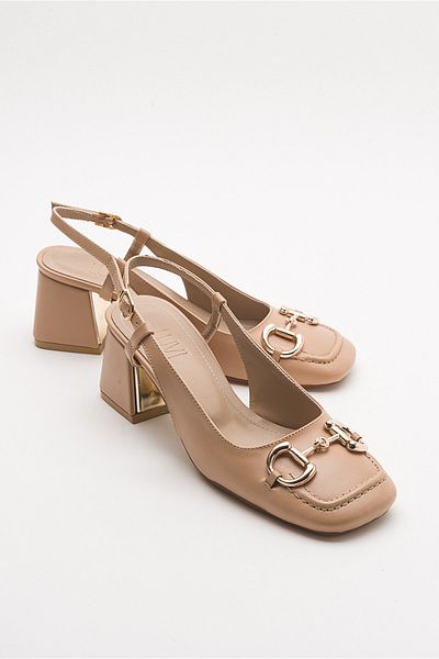 Luvi Karol Beige Damenschuhe mit hohem Absatz