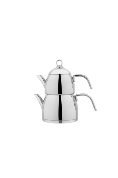 Schafer Inox Silver Steel Brilla Teapot Set