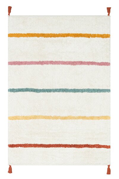 Eko Halı Cotton Bone Cbn01 Multy Xw Yıkanabilir Kaymaz Tabanlı Naturel Pamuk ...