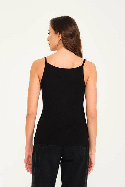 Solo Women's Knitwear Knitted Top - Crystal Metal Strap