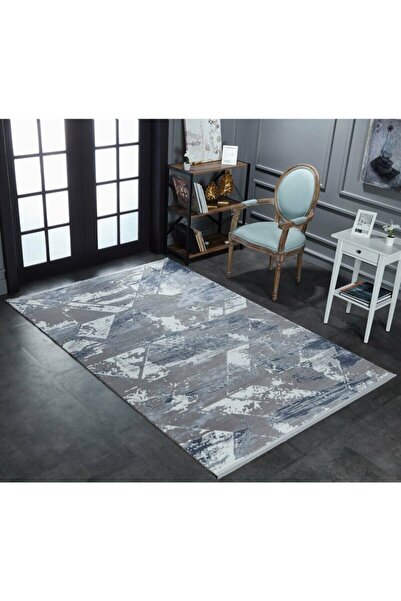 GÜMÜŞSUYU Viera 11338 160 X 230 Akrilik Mavi Modern Salon Halısı