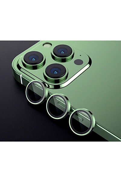 Miscase Iphone 13 / 13 Mini Toz Geçirmez Temperli Kamera Lens Koruyucu Koyu Y...