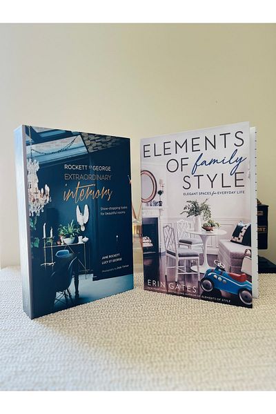 Saccura Decor Decorative Book Box Set, Element Blue & Interıor Coffee Box Set, Decorative Book Box