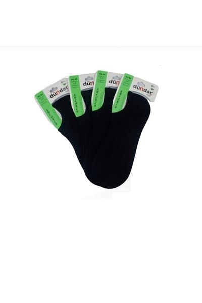 Dündar Men's 12-piece Black Bamboo Sneaker Socks 6883