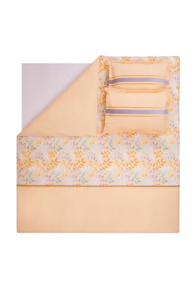 Yataş Ellen Çift Kişilik Ranforce Nevresim Takımı - Somon