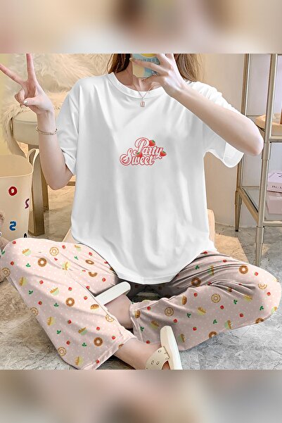 PEMBİŞ HOMEWEAR Sweet Short Sleeve Pajama Set