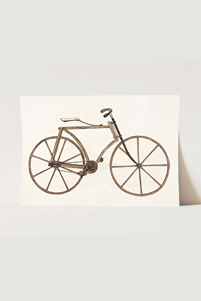 HOME DEKORİSTA Vintage Bisiklet Poster, Galeri Duvarı, Sanatsal Baskı