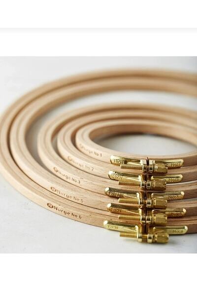 Nurge Nurge Ahşap Vidalı Nakış Kasnak 8mm No:6