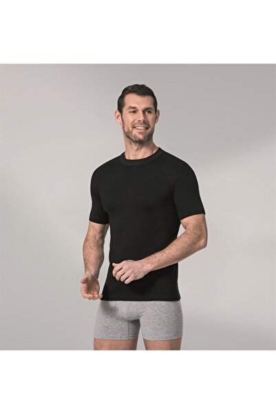 Namaldı Ανδρικό εσώρουχο 3 συσκευασιών εσώρουχο μηδέν με στρογγυλή λαιμόκοψη κοντό μανίκι ριμπ ύφασμα λευκό 114