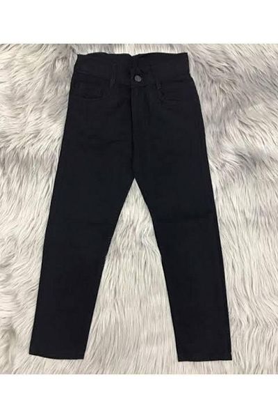ümitteks iş ve okul kıyafetleri Show Clothes April 23 Black Lycra Linen Trousers First Quality with Internal Elastics