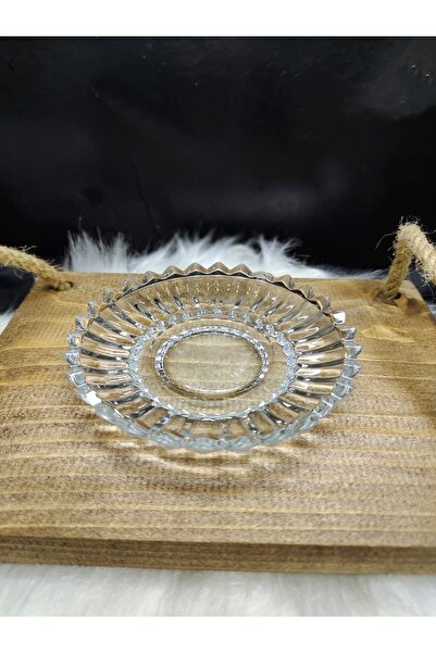 Zeryas Home 6 صحون شاي زجاجية