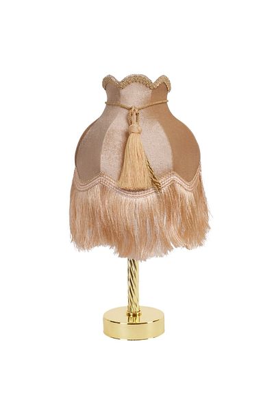 Dekovien Vintage Velvet Bedroom - Gold Color, Covered Lampshade - Ab0603 for Living Room