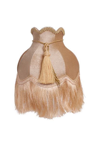Dekovien Vintage Velvet Bedroom - Gold Color, Covered Lampshade - Ab0603 for Living Room