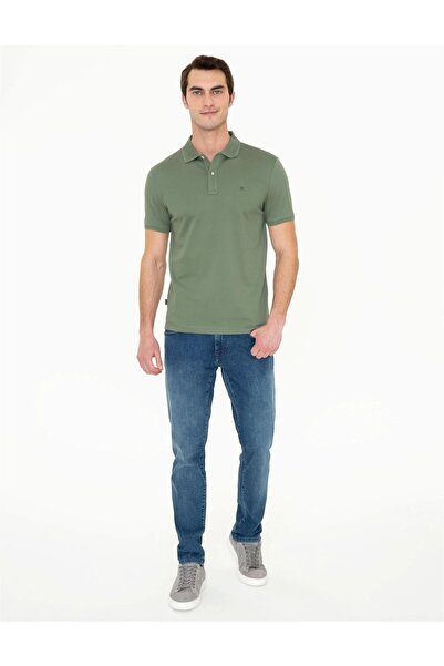 Pierre Cardin Μπλουζάκι Khaki Slim Fit Polo Neck