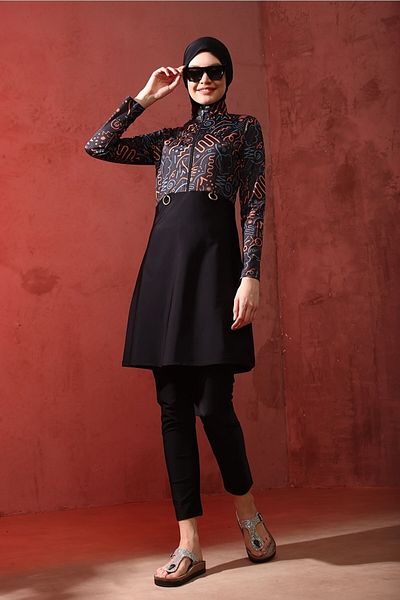 TESMAY Hijab Μαγιό Σετ 4 τεμαχίων, 1 Καπάκι κολύμβησης Δώρο, 1 Κατηγορία Ύφασμα, 100% Υδατοαπωθητική Προστασία UV