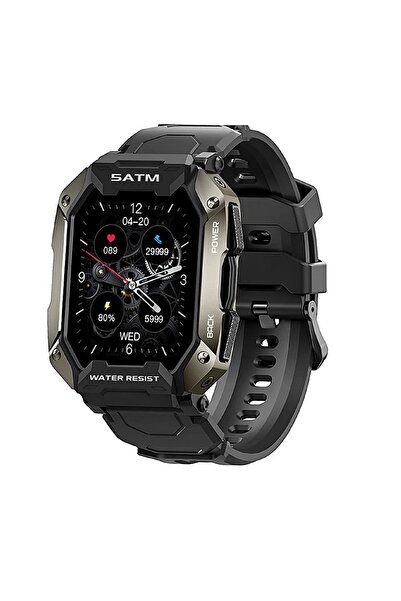 Şıktek Tank Watch M1 Pro Kaya Sağlamlığında Akıllı Saat Sporcu, Izci-dağcı-as...