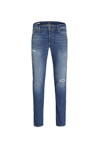 Jack & Jones Normal Bel Regular Fit Mavi Erkek Denim Pantolon 12245060_jjıcla...