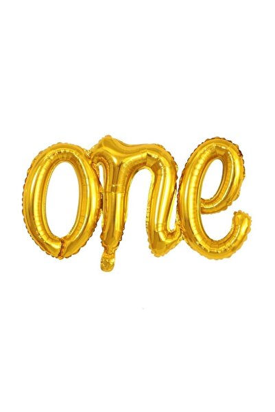 Patladı Gitti One Gold Foil Balloon