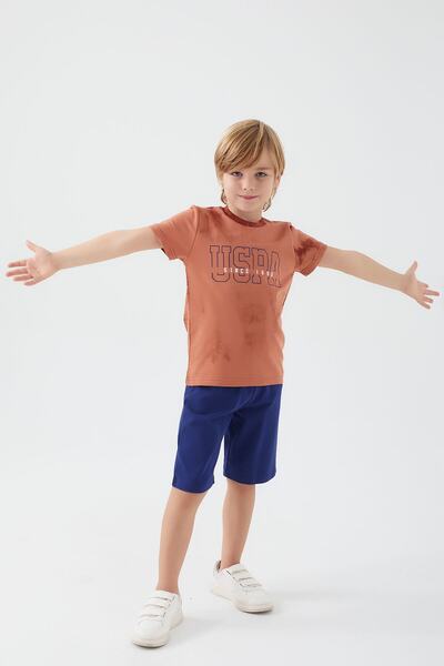 U.S. Polo Assn. Us1344 Brown Boy's Suit