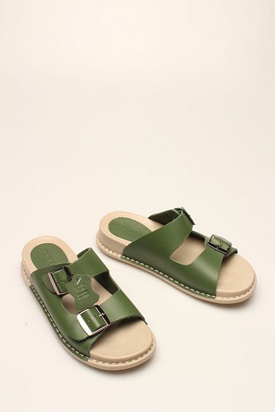 ROVIGO P Khaki Women's Slippers