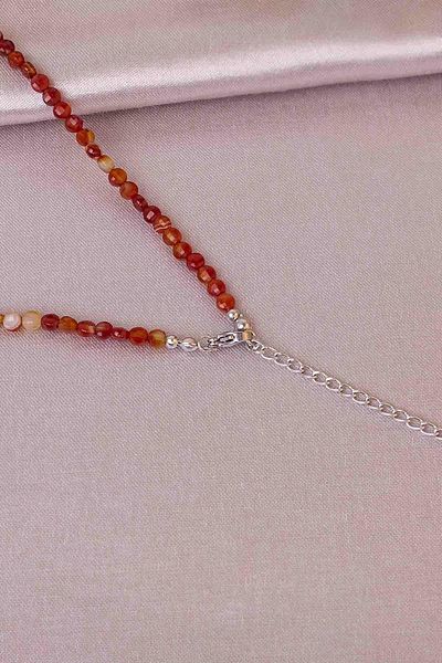 Dünya Doğal Taş Agate Stone Necklace