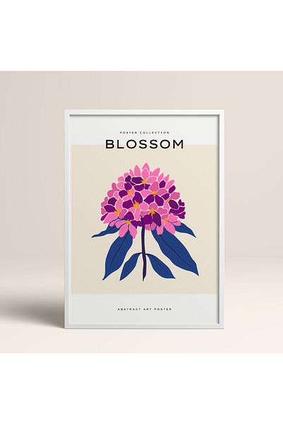 HOMEPACK Πλαίσιο Blossom Flowers Abstract Flowers Πίνακας Μοντέρνας Τέχνης