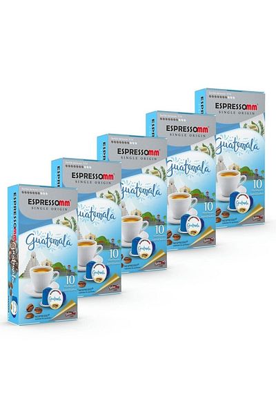 ESPRESSOMM Single Origin Guatemala Nespresso ® Compatible Aluminum Capsule Brown - 50 Pieces