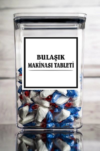 kalitebudur34 Dishwasher Tablet Box/Jar 2900ml