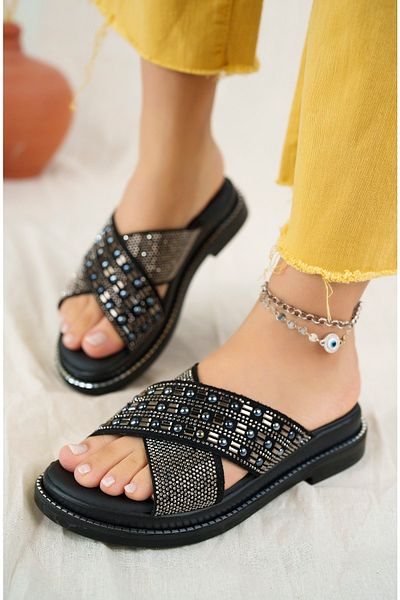 Khayt Sharone Anatomical Orthopedic Comfortable Stoned Daily Women's Slippers