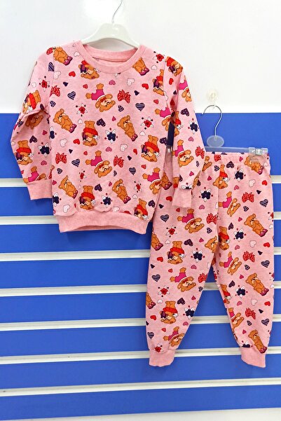 endudu Szezonális szív medve nyomott 2 részes szett Rajzfilmfigura masni medve nyomott tréningruha szett