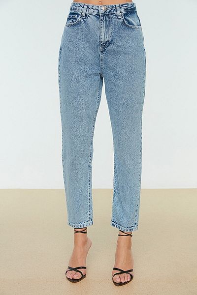 Trn JNS Pantaloni Boyfriend de damă cu talie înaltă Power Lycra