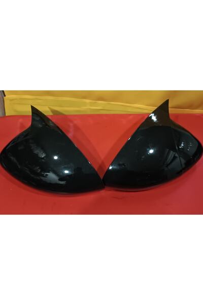 PND Egea Uyumlu Yarasa Ayna Kapağı Piano Black Ve Bantlı