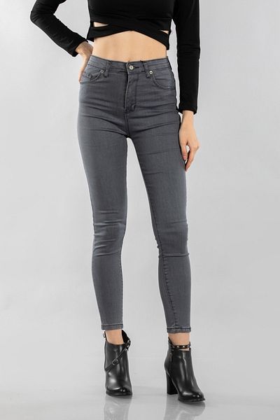 Ramrod Tina Grey Colorfast γυναικείο παντελόνι Lycra ψηλόμεσο που δεν ξεθωριάζει