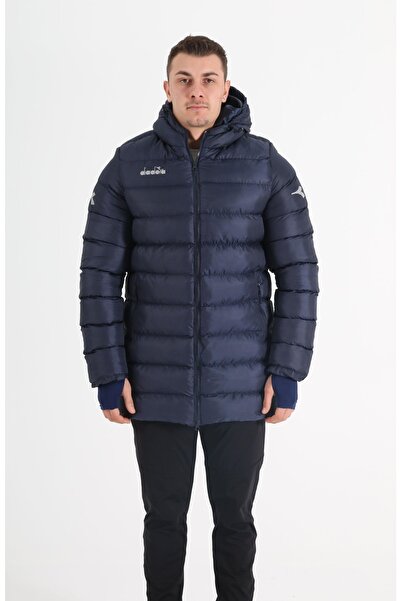 Diadora Motto 23 Anorak Palton Lung Bleumarin