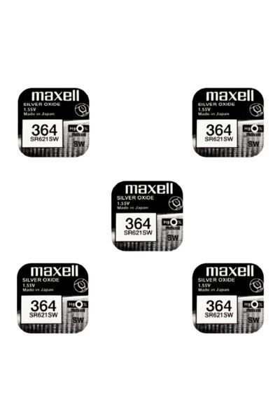 Maxell 364 Sr621sw 1.55v Saat Pili 5 Adet
