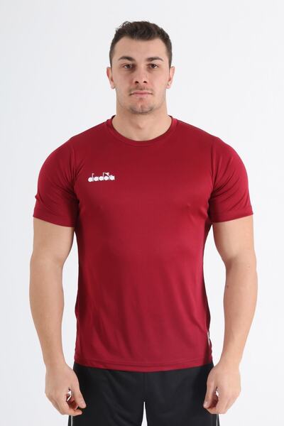 Diadora Nacce 22 Claret Red Training T-Shirt