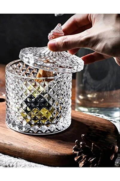 Genel Markalar Delısoga Kesme Kapaklı Cam Şekerlik 14 Cm