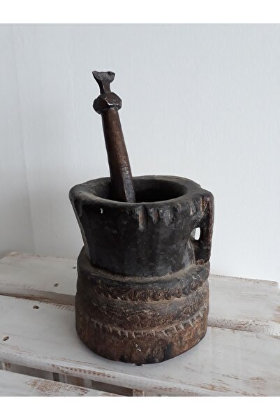 İkarus Antika Osmanlı Ahşap Havan