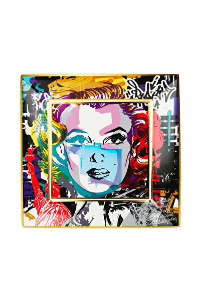 Baci Milano Street Art Gift Tepsi 25x25 Cm - Marilyn