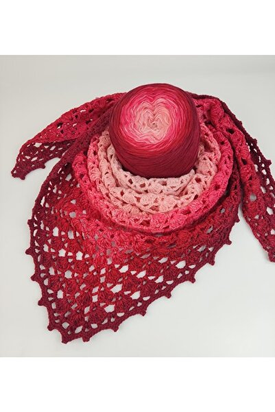 Spagettiyarn Woolly Cake Mavi Tonları El Örgü Ipliği