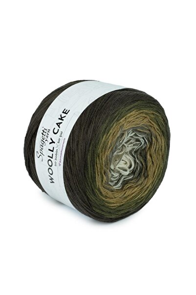 Spagettiyarn Νήμα για πλέξιμο στο χέρι Woolly Cake σε αποχρώσεις βιζόν